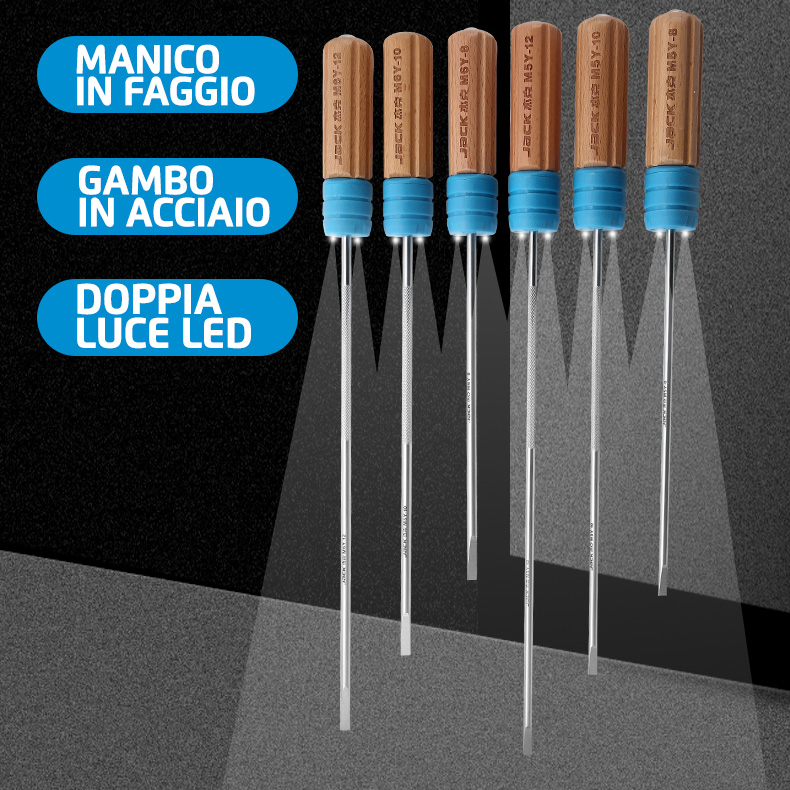 LED SCREWDRIVER 12 POLLICI 6MM CACCIAVITE LED