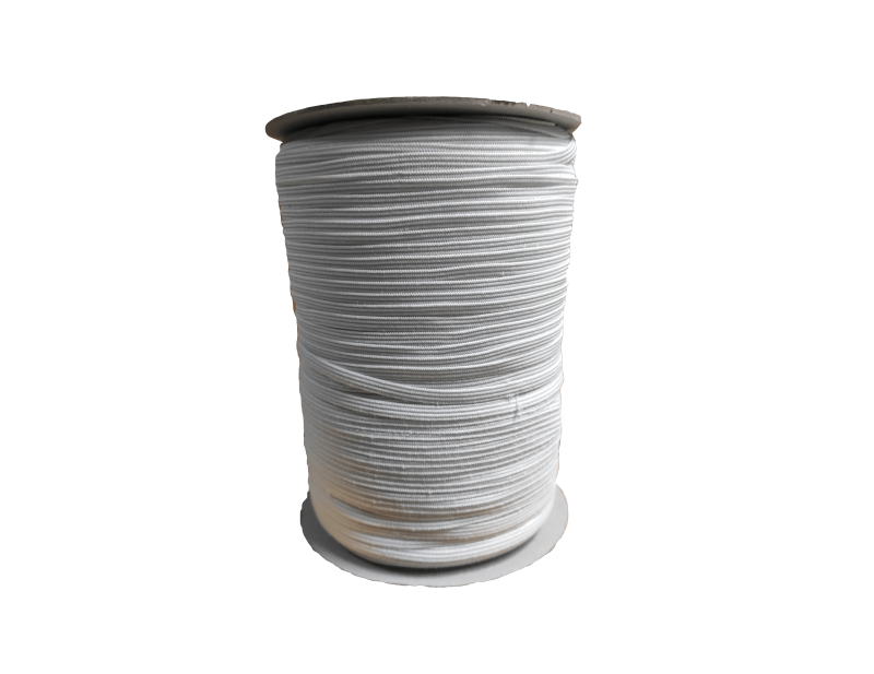 ELASTICO PIATTO MM.4,5 BIANCO       (MT)ROCCHE DA 500MT