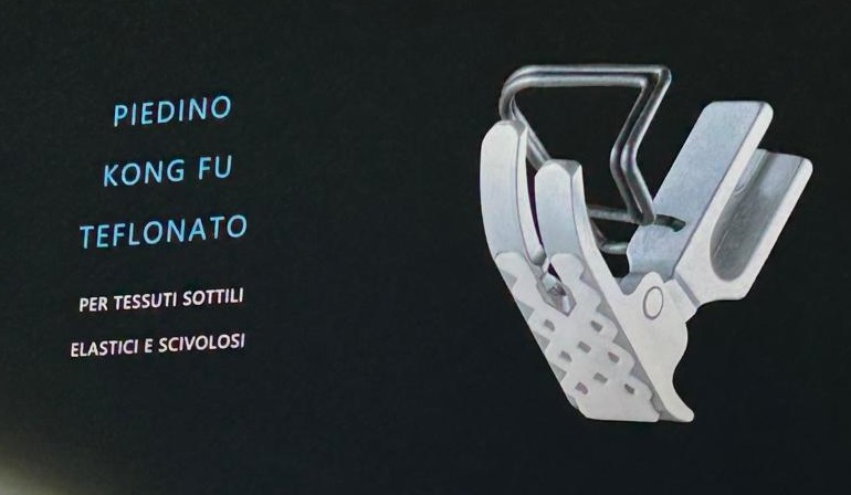 PIEDINO TEFLONATO KONG FU PRESSER FOOT A NIDO D'APE