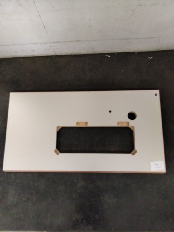 TAVOLA X DURKOPP ADLER 262  DA 105X55X4 TRUC.BORDO FAGGIO LAMINATO A RETE BIANCO