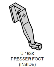 PRESSER FOOT (INSIDE) X MITSUBISHI