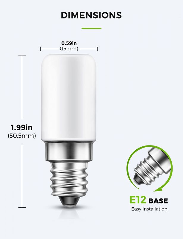 LAMPADINA FILETTO E12 LED 3000K 220V