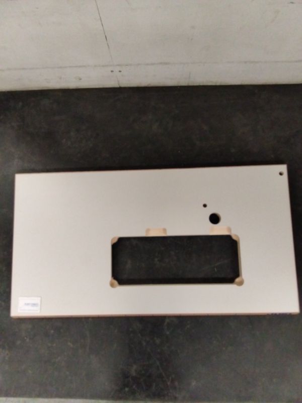 TAVOLA X JUKI 2284B-7000A MOT.INC.MULTI.105X55X4 BORDO FAGGIO LAM.BIANCO A RETE