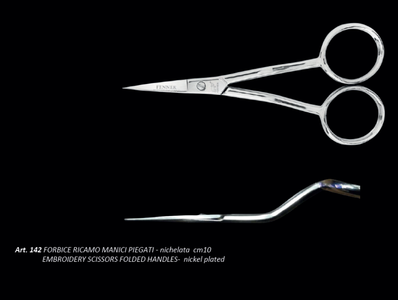 FORBICE RICAMO MANICI PIEGATI 10CM SCISSORS