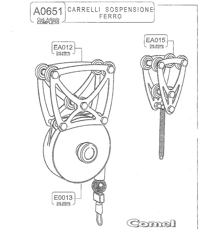 SOSPENSIONE FERRO CARR.BR/A-FR/F(1600MM